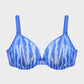 Chic Sheer Zebra Mesh Unlined Underwire Bra for Daring Everyday Style