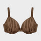 Chic Sheer Zebra Mesh Unlined Underwire Bra for Daring Everyday Style