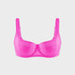 Shimmer Lightly Padded Balconette Bra, Comfortable Underwire Everyday Support for Women