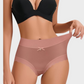 Silky High-Waist Seamless Scalloped Briefs 6-Pack - Breathable Comfort Underwear