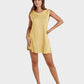 Chic Sleeveless Knit Lounge Set: Relaxed Tank Top & Side-Split Shorts
