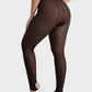 Comfortable Slimming Semi-Sheer Black Tights - High Elasticity, Durable Hosiery