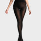 Comfortable Slimming Semi-Sheer Black Tights - High Elasticity, Durable Hosiery