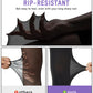 Comfortable Slimming Semi-Sheer Black Tights - High Elasticity, Durable Hosiery