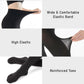 Comfortable Slimming Semi-Sheer Black Tights - High Elasticity, Durable Hosiery