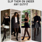 Comfortable Slimming Semi-Sheer Black Tights - High Elasticity, Durable Hosiery