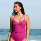 Smart Sculpt U-Ring Cutout Shaping One-Piece Swimsuit for Effortless Beach Style