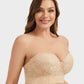 Smooth Lace Longline Strapless Underwire Bra: Ultimate Support & Invisible Comfort