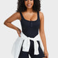 Comfortable Snap Button Shaping Shorts Bodysuit for Women's Tummy Control