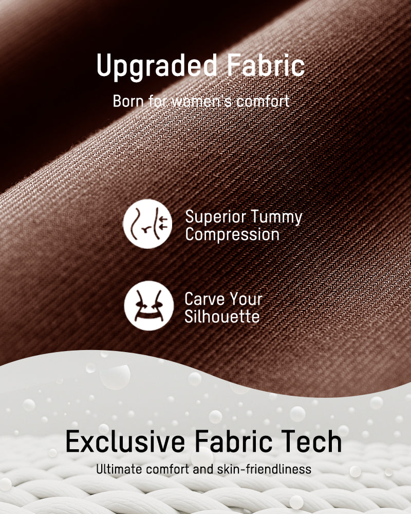 Comfortable Snap Button Triangle Shaping Bodysuit - Tummy Control & Everyday Style