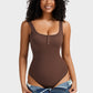 Comfortable Snap Button Triangle Shaping Bodysuit - Tummy Control & Everyday Style