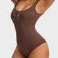 Comfortable Snap Button Triangle Shaping Bodysuit - Tummy Control & Everyday Style