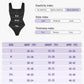 Comfortable Snap Button Triangle Shaping Bodysuit - Tummy Control & Everyday Style