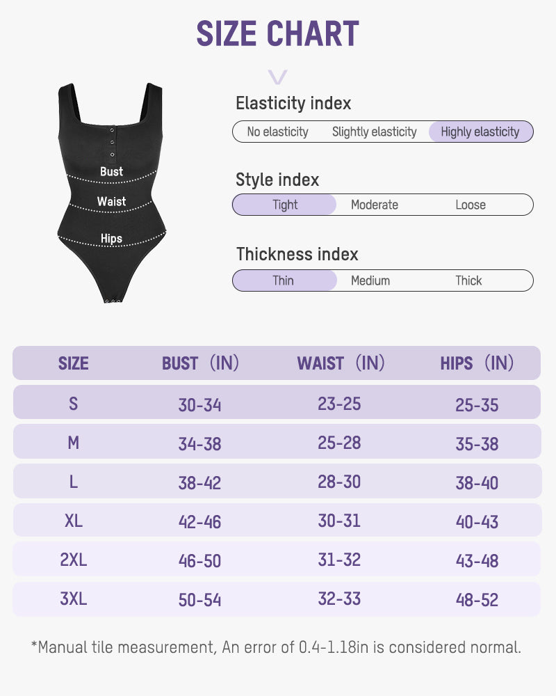 Comfortable Snap Button Triangle Shaping Bodysuit - Tummy Control & Everyday Style