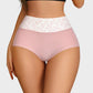 Soft Cotton High-Waist Panties 6-Pack: Charming Heart Print Briefs