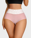 Soft Cotton High-Waist Panties 6-Pack: Charming Heart Print Briefs