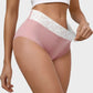 Soft Cotton High-Waist Panties 6-Pack: Charming Heart Print Briefs