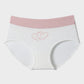 Soft Cotton High-Waist Panties 6-Pack: Charming Heart Print Briefs