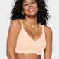SheCurve Soft Full Coverage Scalloped Wireless Jelly Bra for All-Day Comfort
