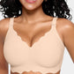 SheCurve Soft Full Coverage Scalloped Wireless Jelly Bra for All-Day Comfort