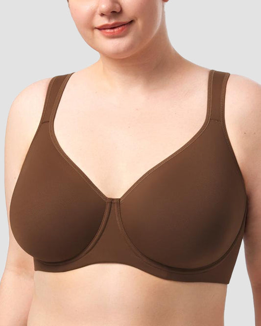 Comfortable Everyday Plus Size Full Coverage Unlined Minimizer Bra