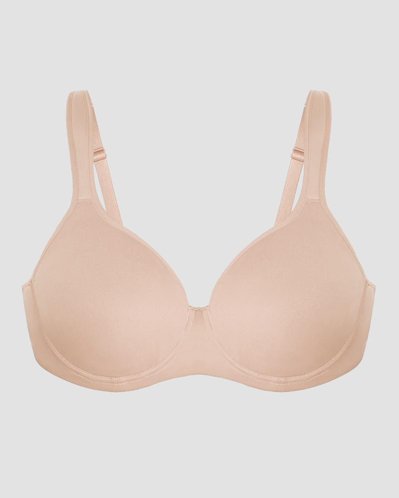 Comfortable Everyday Plus Size Full Coverage Unlined Minimizer Bra