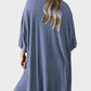 Effortless Chic Split Hem Wide Leg 2-Piece Loungewear Set with Pockets