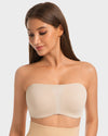 SheCurve Ultimate Strapless Anti-Slip Full Coverage Bandeau Bra Seamless Support