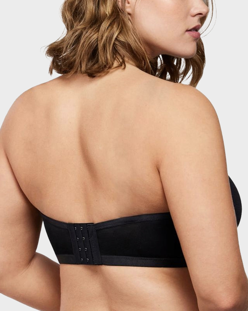 Ultimate Invisible Support Strapless Mesh Underwire Balconette Bra for Women
