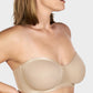 Ultimate Invisible Support Strapless Mesh Underwire Balconette Bra for Women