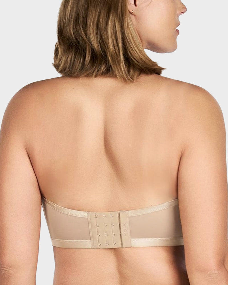 Ultimate Invisible Support Strapless Mesh Underwire Balconette Bra for Women