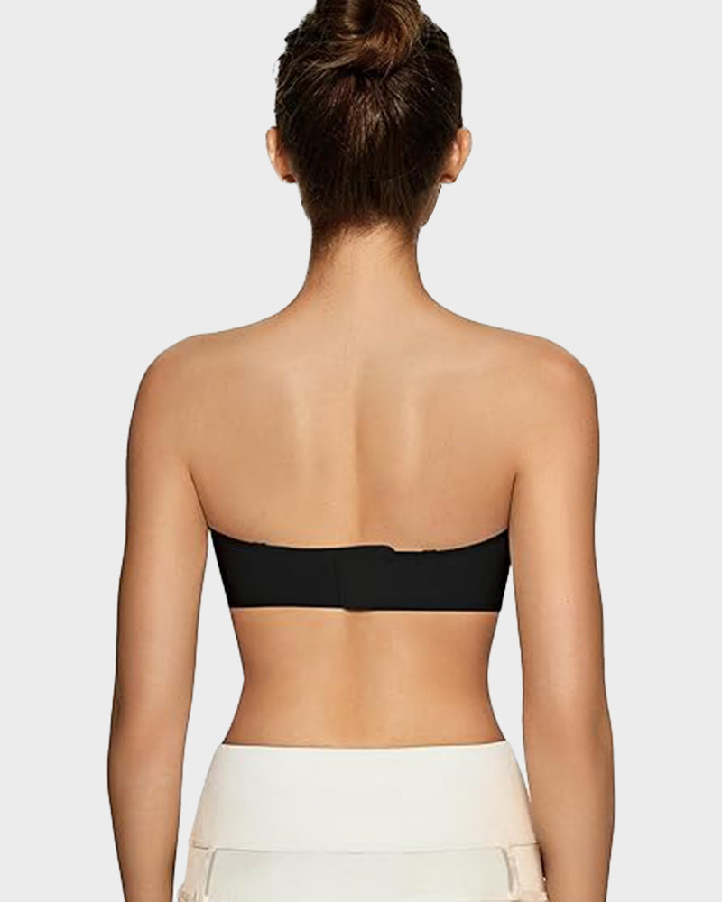 Comfortable Seamless Strapless Wireless Padded Bandeau Bra for Women