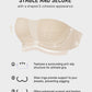 SheCurve Ultimate Strapless Anti-Slip Full Coverage Bandeau Bra Seamless Support