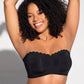Strapless Front Closure Leopard Print Bra