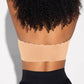 Comfortable Wireless Strapless Front-Closure Leopard Print Bra with Scalloped Trim