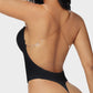 Seamless Strapless U-Plunge Thong Bodysuit for Backless Outfits