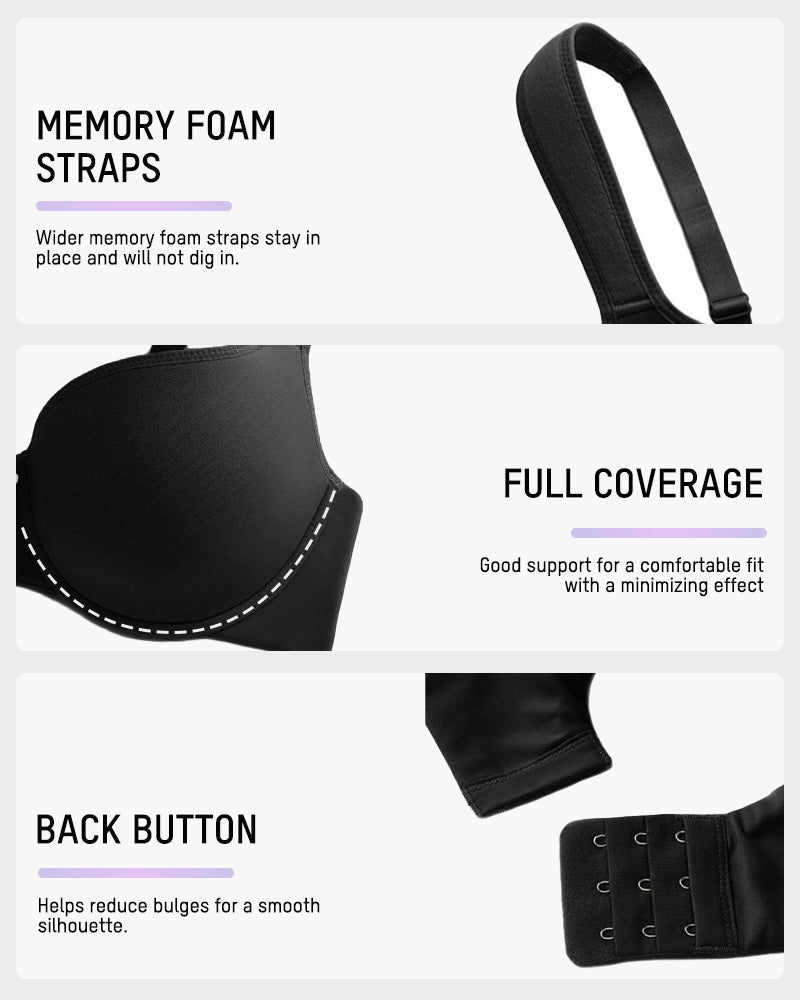 Ultimate Supportive Underwire Full Coverage Bra for Everyday Comfort and Shaping