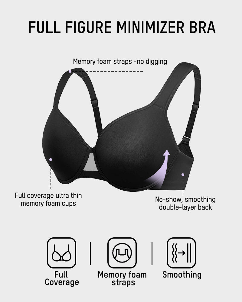 Ultimate Supportive Underwire Full Coverage Bra for Everyday Comfort and Shaping