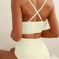 Chic Textured U-Wire High-Waisted Bikini Set - Tummy Control Swimsuit
