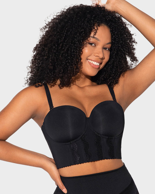 Invisible Low Back Strapless Push Up Bra for Backless Outfits, Ultimate Comfort