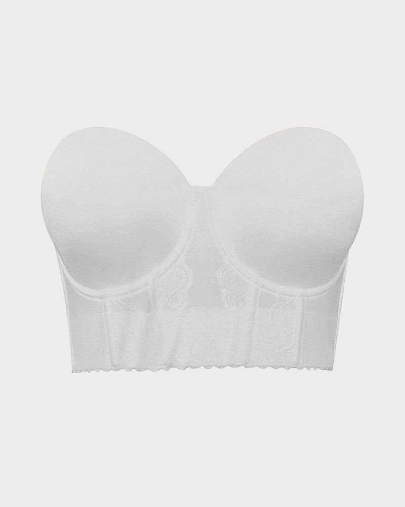 Invisible Low Back Strapless Push Up Bra for Backless Outfits, Ultimate Comfort