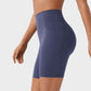 High-Waist Tummy Control Butt-Lifting Training Shorts with Pockets - 7 Inch Inseam