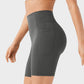 High-Waist Tummy Control Butt-Lifting Training Shorts with Pockets - 7 Inch Inseam