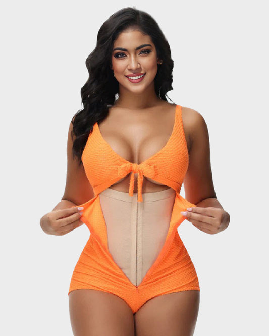 Tummy Control Cutout Shaping Swimsuit