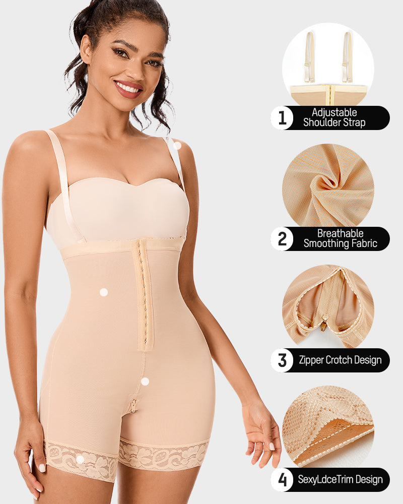 Premium Tummy Control Butt Lifter Shapewear Bodysuit - Full Body Faja