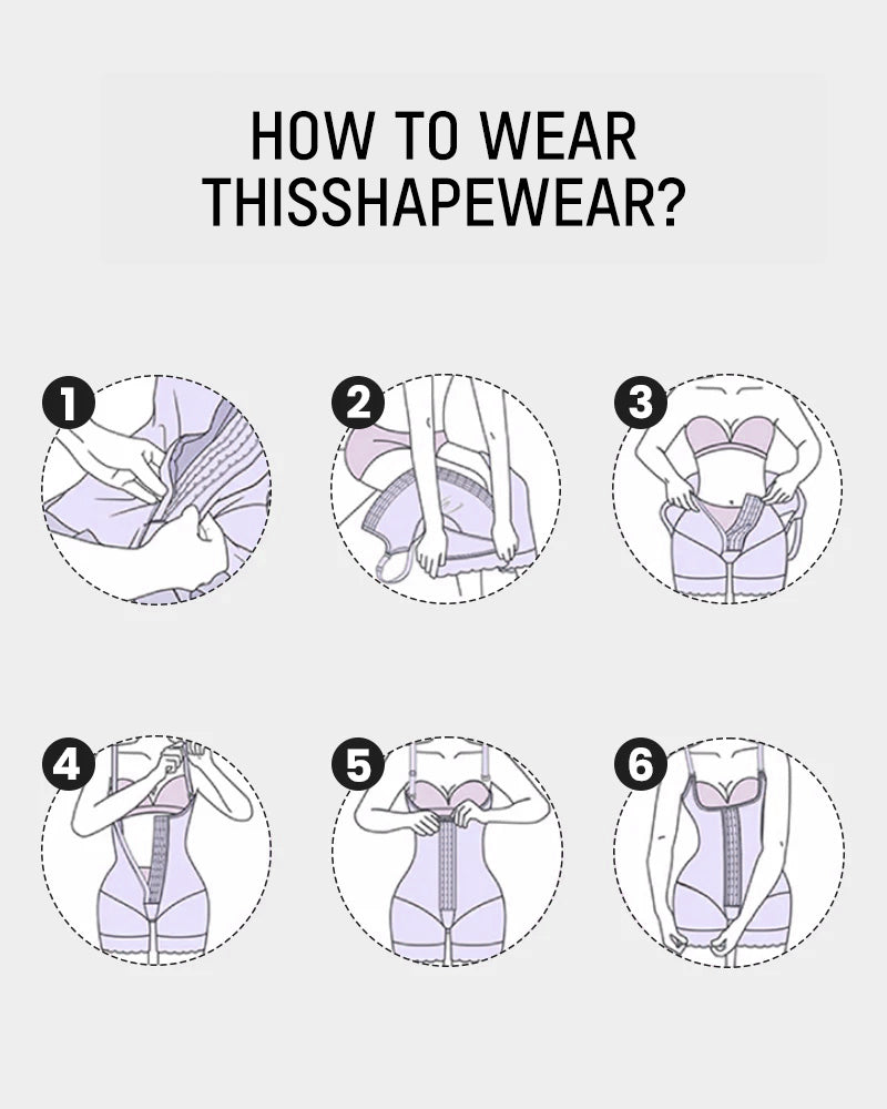 Premium Tummy Control Butt Lifter Shapewear Bodysuit - Full Body Faja