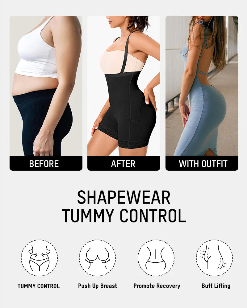 Premium Tummy Control Butt Lifter Shapewear Bodysuit - Full Body Faja