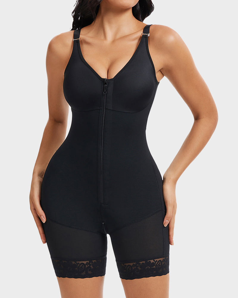 Ultimate Tummy Control Butt Lifter Shaper Faja with Zipper Crotch