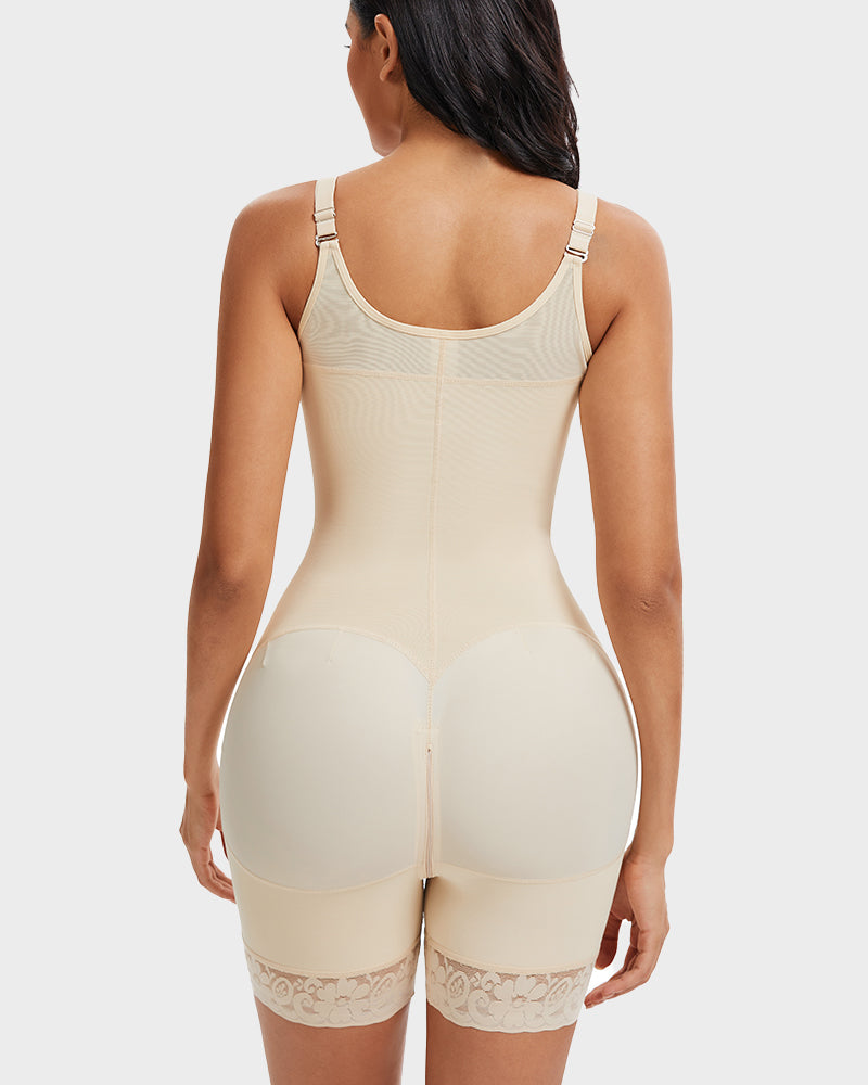 Ultimate Tummy Control Butt Lifter Shaper Faja with Zipper Crotch