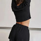 Soft Cotton Striped Pajama Set: Relaxing T-Shirt & Side-Split Shorts